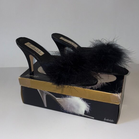 Fredrick's of Hollywood Marabou Slippers - Picture 2 of 2